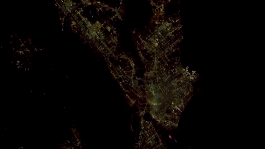 Photo of the Palisades Fire in Jan. 9th from the International Space Station.